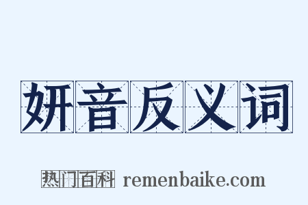 妍音反义词是什么意思的图片